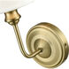 Leena Indoor Wall Sconce Wall Light in Vintage Brass
